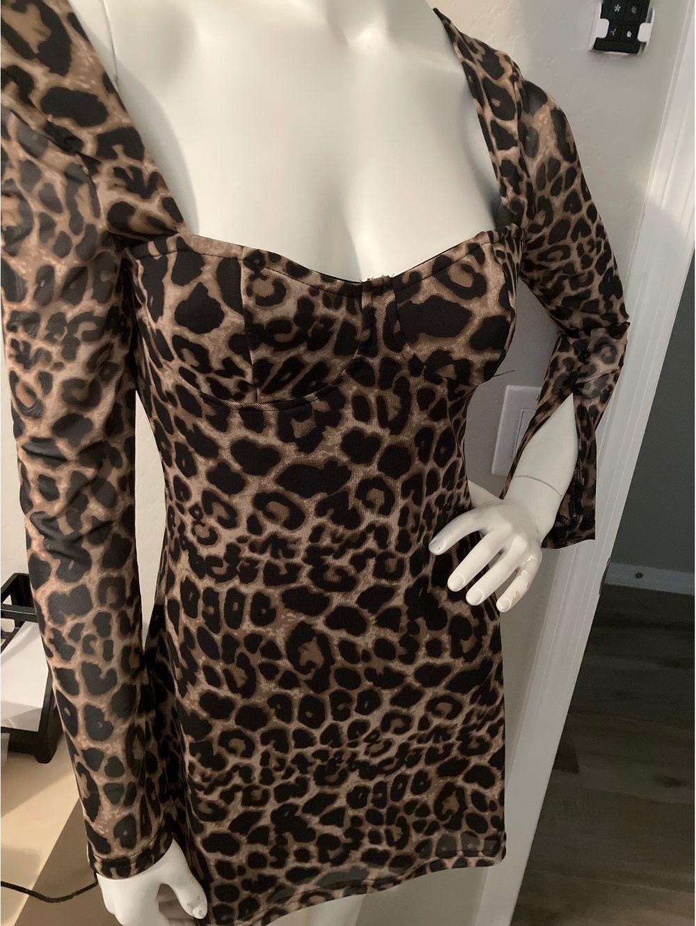 NIB Shein Leopard Print Women's Mini Dress #2034